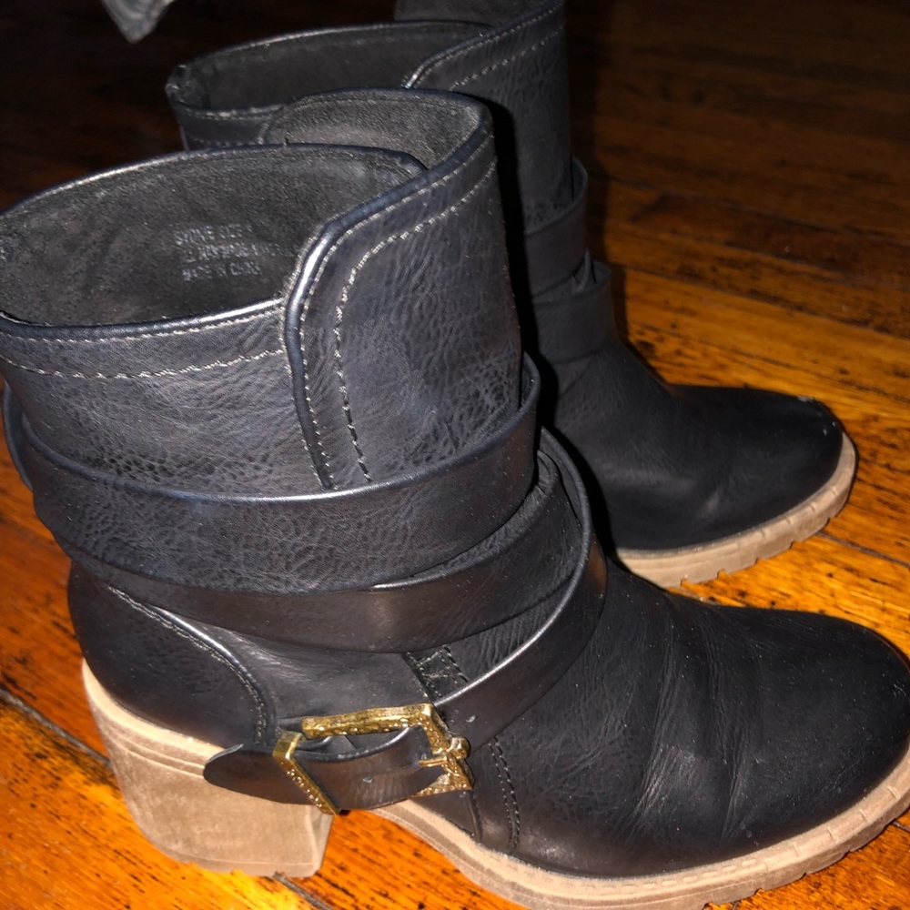 Black ankle boots
